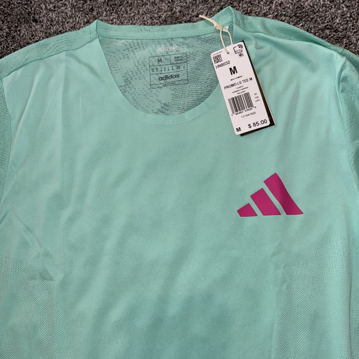 ■adidas ADIZERO Pro Elite Promo シャツ S■ Adidas Pro Elite LS Tee Running Track Shirt Mens Size Medium