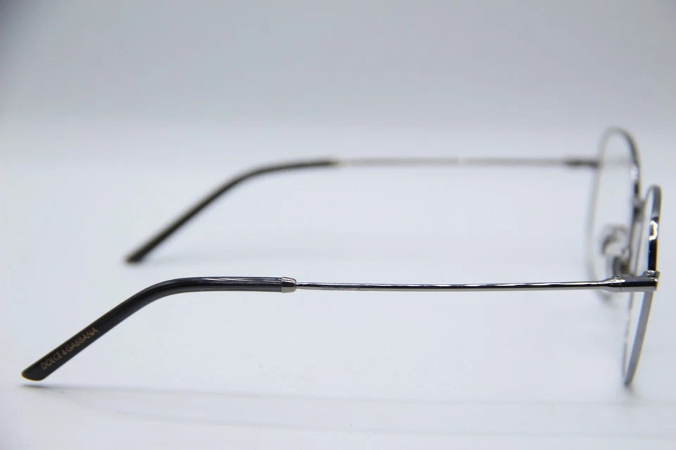 NEW DOLCE & GABBANA DG 1332 04 SILVER BLACK AUTHENTIC EYEGLASSES 52-19 145 - Image 4 of 4