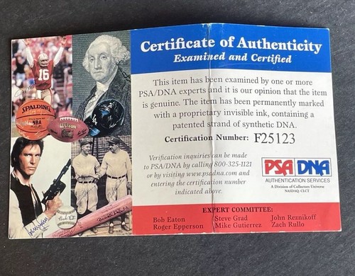 Jim Bunning Tigers signed A.L Baseball 1955 -1971 Mint Auto PSA Hof Clean - Picture 4 of 8