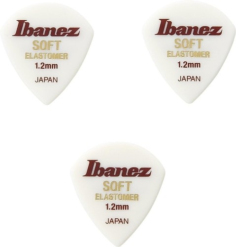 IBANEZ Elastomer Guitar Pick BEL18ST12 Soft Jazz 1.2mm 3pc Included - Picture 4 of 4