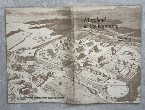 Maryland~ At the Beginning Lois Green Carr Menard Peddicord 1978 libro di souvenir - Foto 1 di 12
