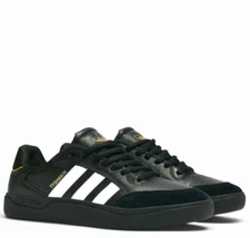 ADIDAS TYSHAWN LOW SIZE 9~12 BLACK WHITE GOLD MEN'S SKATE SHOES NEW IN BOX
