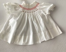 Vtg Infant Girls Clothes THE SMOCKERY Smocked Yoke Embroidered Dress Girl 18 Mo.