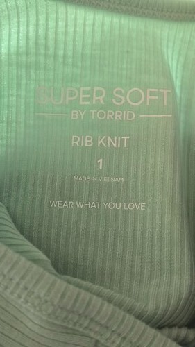 Torrid Super Soft Rib Double Scoop Bodysuit light green size 1X - Picture 9 of 9