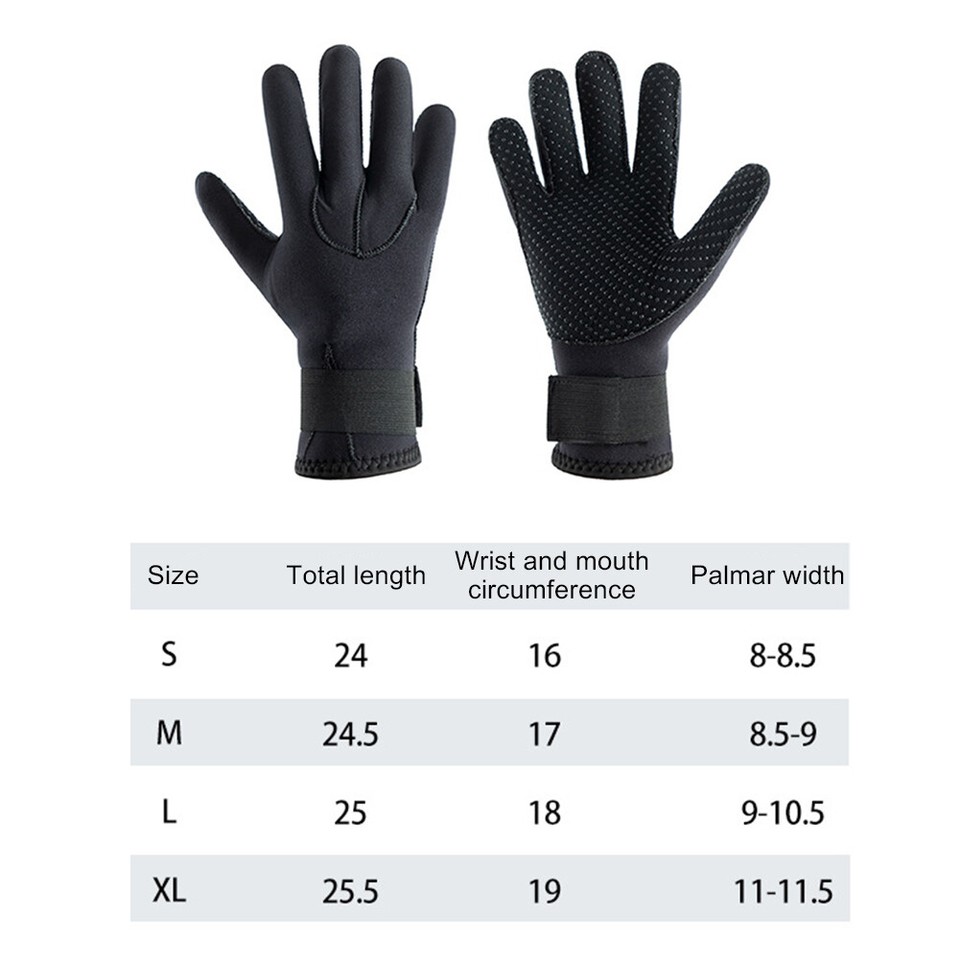  Water Gloves Diving Wetsuit Gloves 3 Mm Neoprene Cold Warm Gloves