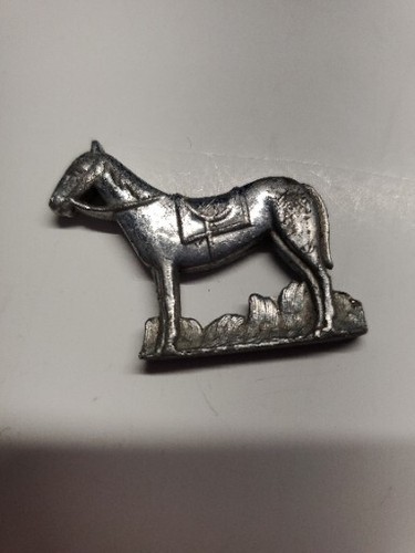 Vintage Pewter Miniature Figure - Horse Approx 11/2 × 11/2" - Picture 5 of 5