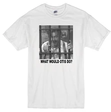 OTIS CAMPBELL MAYBERRY DRUNK ANDY GRIFFITH SHOW RETRO TV CLASSIC WHITE T-SHIRT