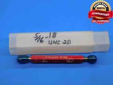 5/16 18 UNC 2B BEFORE PLATE THREAD PLUG GAGE .3125 GO NO GO PD'S = .2784 & .2829