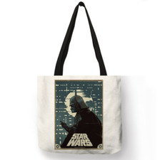 13x13 80's Vintage Style Star Wars Darth Vader Tote Shoulder Library Bag