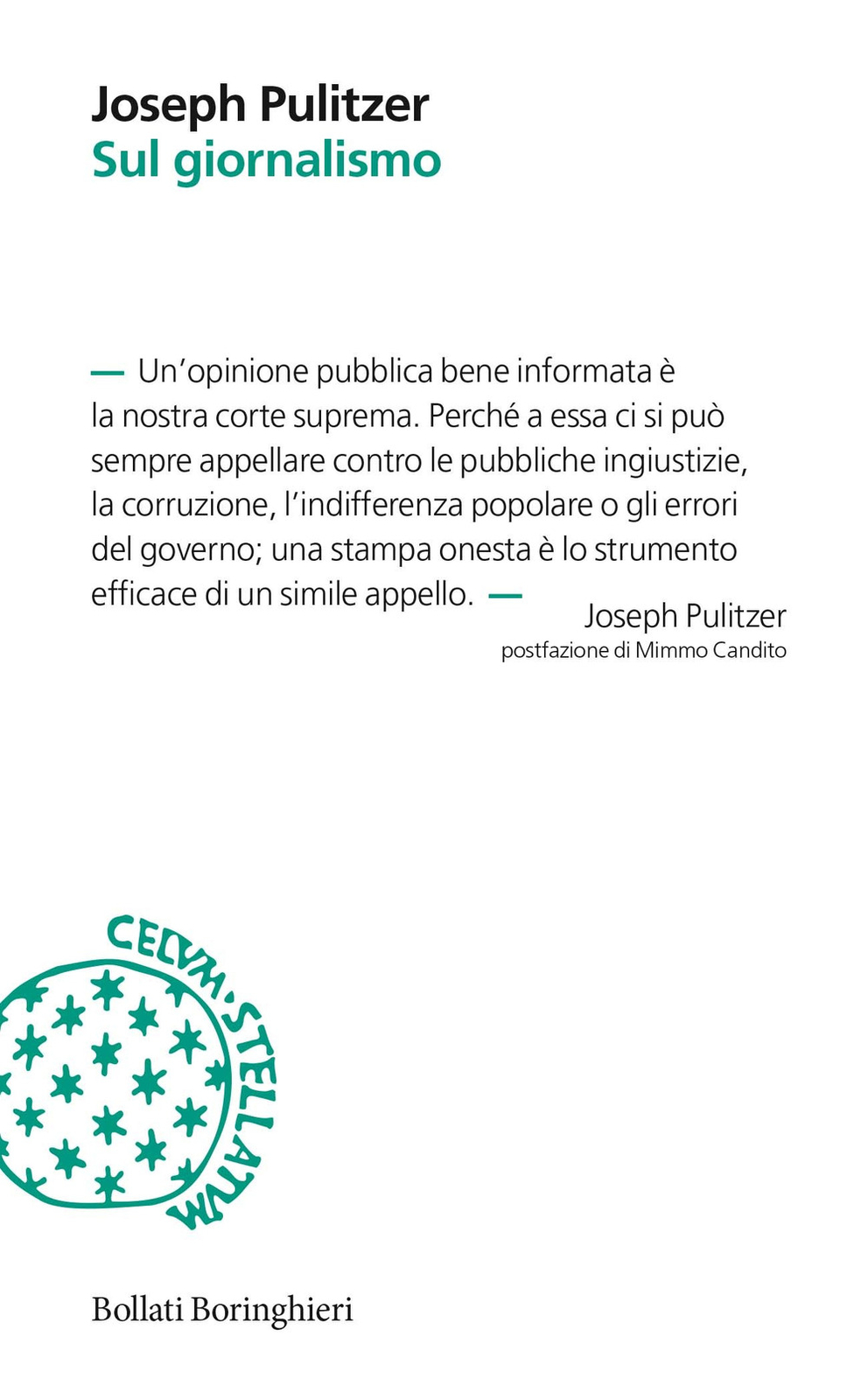 Sul giornalismo - Pulitzer Joseph