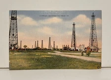 Postcard A Typical Oklahoma Oil Field T21