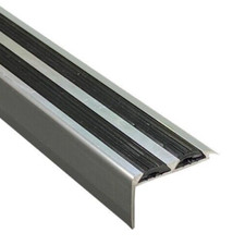 Aluminium Stair Nosing Edge Trims Step Nose Edging - Silver - Grey - Black