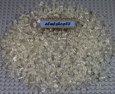 LEGO - 1x1 Round Plates Translucent Clear - Trans Brick Dots Small Bulk Lot 4073