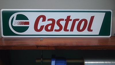 CASTROL Oil Aluminum Sign 6'' x 24''