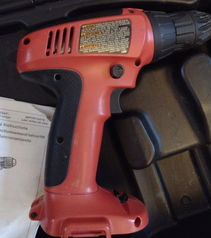 SKIL Cordless Screw Gun Tools Red Drill Brochure Hard Case Battery & Cord & Case - Image 4 of 4