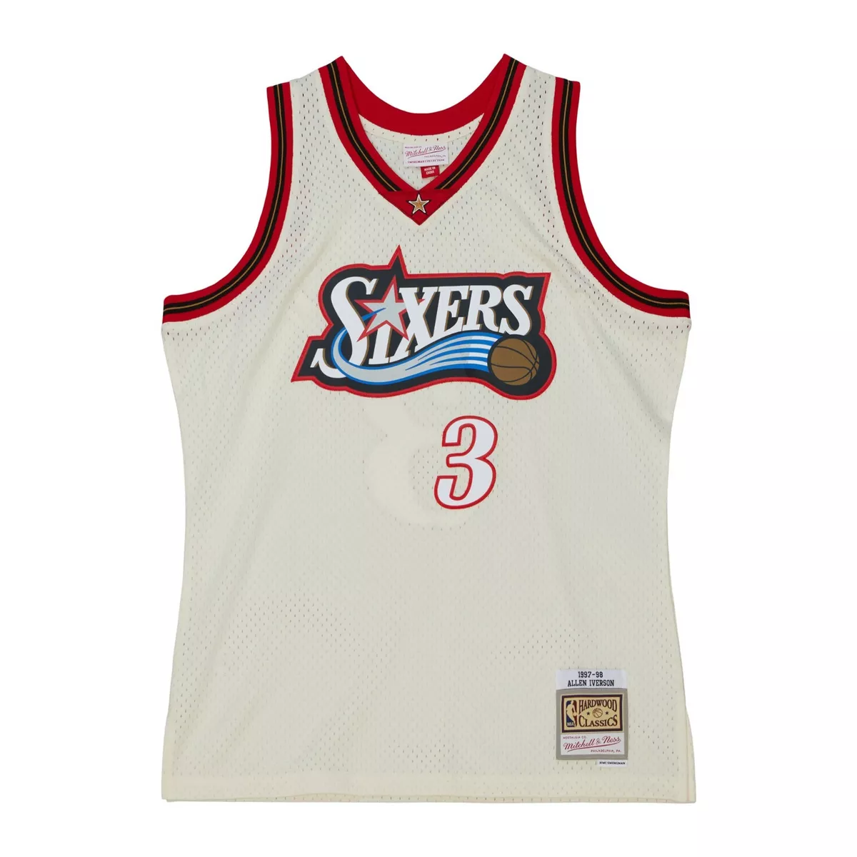  Allen Iverson Philadelphia 76ers Men's 1997-98 Swingman Jersey  : Sports & Outdoors