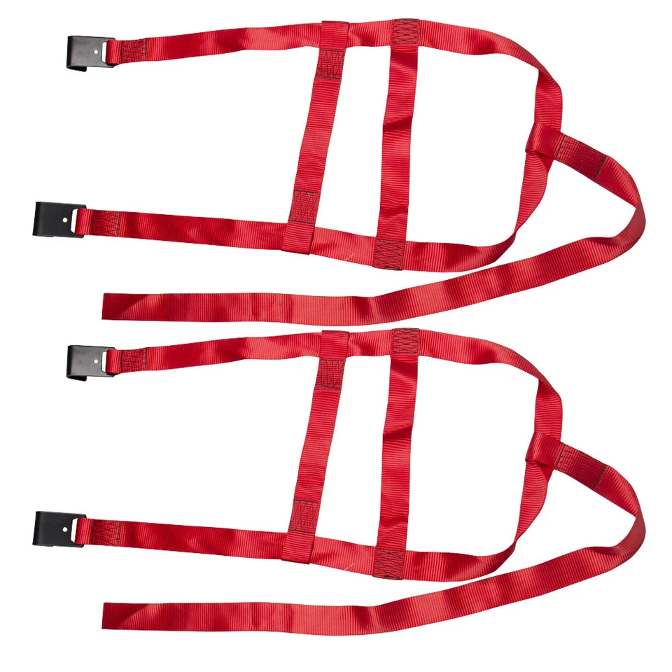 Paquete de 2 correas de canasta de neumáticos de coche juego de red de rueda ajustable gancho plano ajuste carretilla de remolque Foto 2 de 4