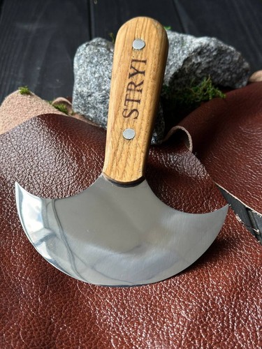 Cuchillo Redondo Cuero STRYI Profi 110mm, Regalo para Hombre, Cuchillo Media Luna para Cuero - Imagen 5 de 5