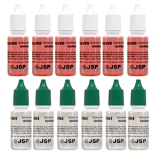 14K Gold & Silver Jewelry Tester Kit JSP Neutralizer Acid Metals Scratch Stone
