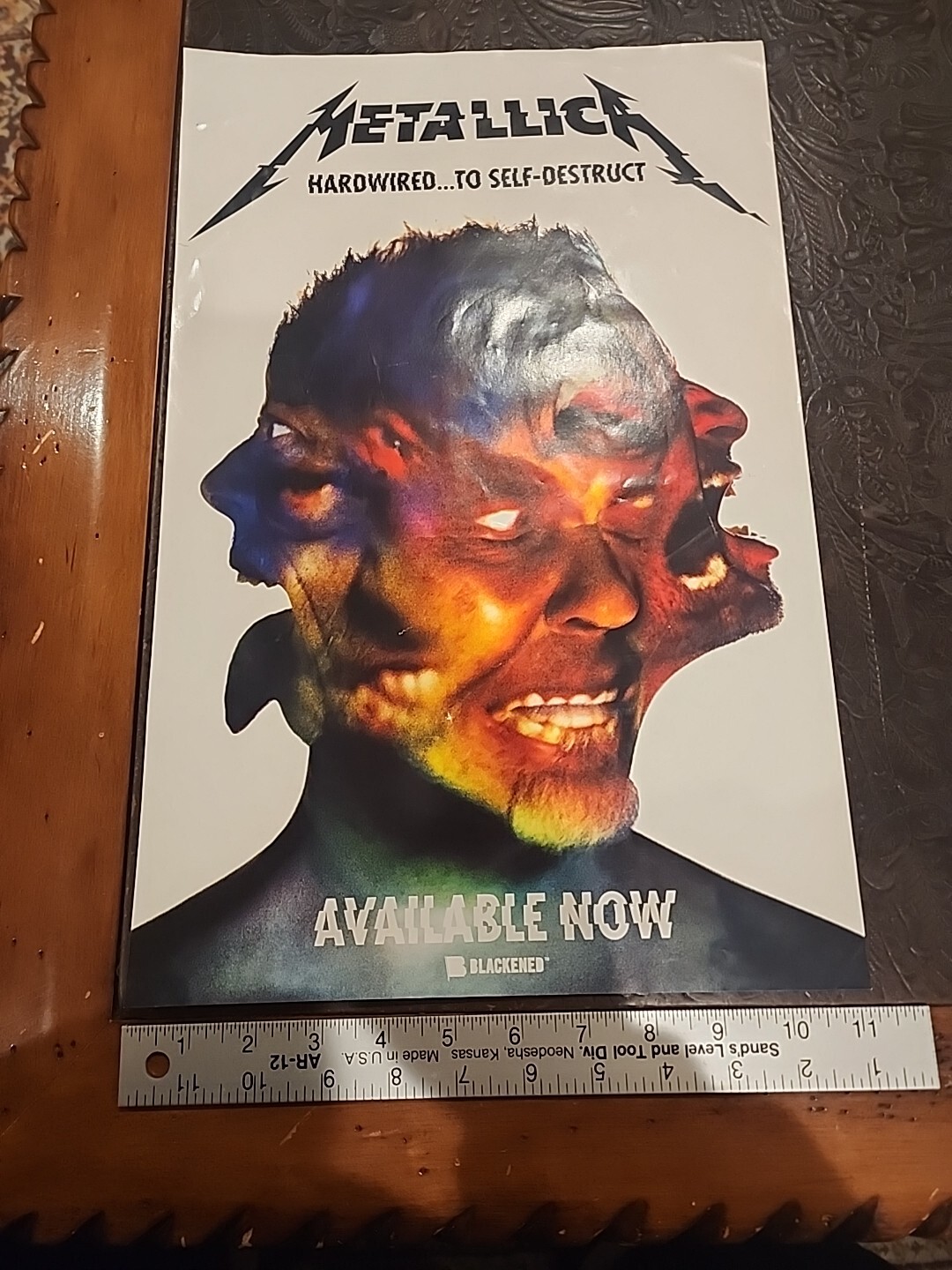 Metallica Hard Wired To Self Deatruct Album Release Promo Poster 11x18