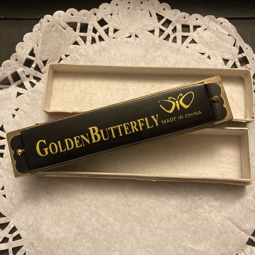Golden Butterfly harmonica in gold finish eBay