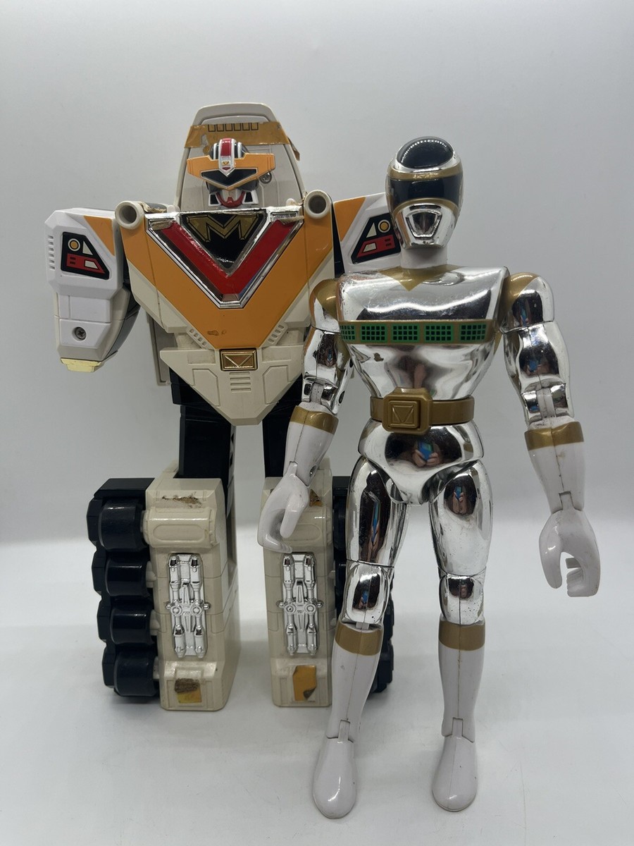 1998 Power Rangers In Space Deluxe Mega Winger Megazord Silver