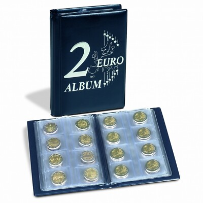 Taschenalbum ROUTE für 48 2-Euro Münzen / Album in Blau  Art. Nr. 350 454 // 5