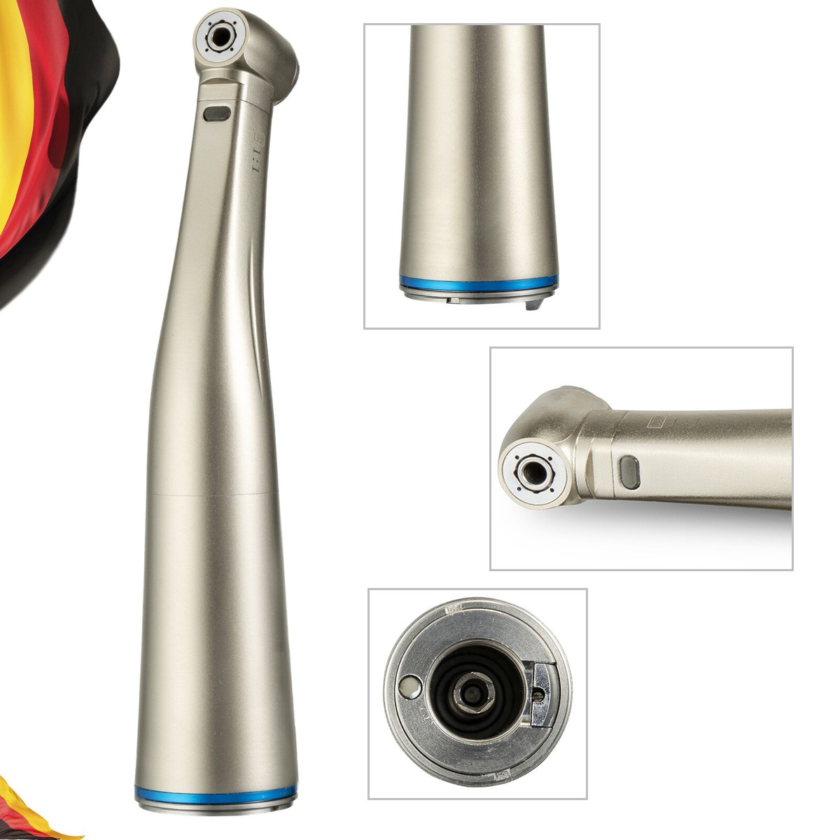 Contrangolo A Bassa Velocità 1:1 In Fibra Ottica Dentale NSK - Foto 8