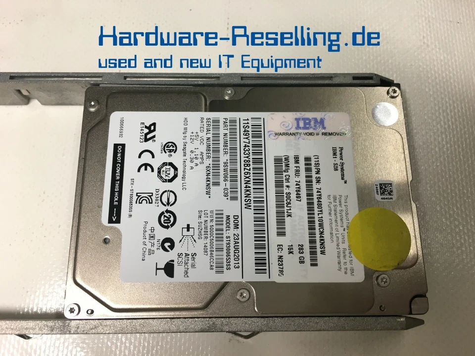 IBM SAS 2,5" 300GB 64MB 15K 6Gb/s SFF-2 HDD ST9300653SS 74Y6480 74Y6497 45W2107 - Bild 2 von 2