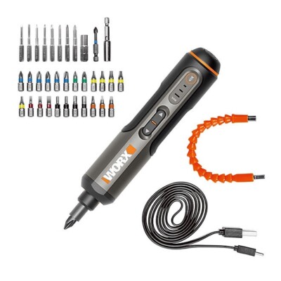 WORX 4V MAX Lithium Screwdriver, 36 Piece Accessory Kit | eBay