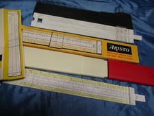 2  Rechenschieber / Rechenstab , Aristo + Logarex  , Nostalgie Rechen Technik