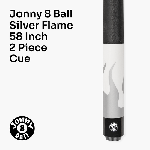 Jonny 8 Ball FLAME 58 Inch 2 Piece Snooker Pool Maple Cue and Case Set 11mm Tip - Picture 50 of 56