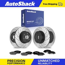 Front Rear Drilled Slotted Brake Rotors Ceramic Pads For 2007-2014 Gmc Yukon Front Rear Drilled Slotted Brake Rotors Ceramic Pads For 2007-2014 Gmc Yukon