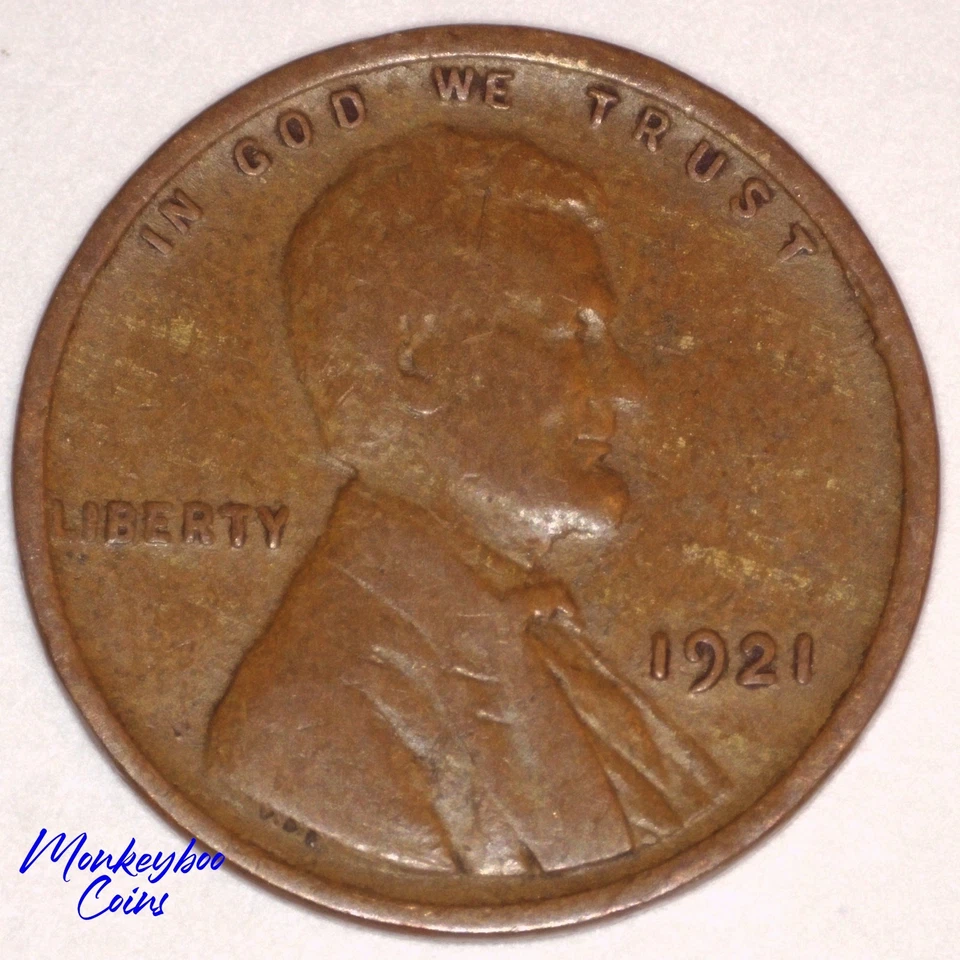 1921 Lincoln Wheat Cent - Woody Wood Grain Improper Alloy Mix - Rare Error Coin - Image 2 of 4