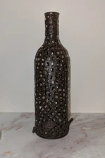 Epic Products Encircle Wine Cork Cage Bronze Brown Metal Lighting Display 13.5