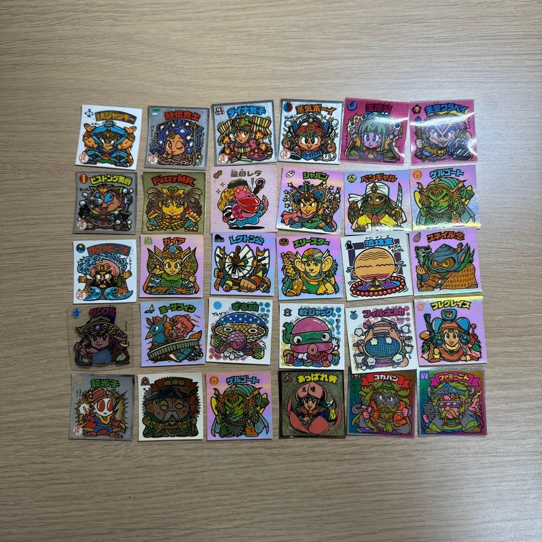 Bikkuriman Sticker Set, Vintage Anime Characters, Used