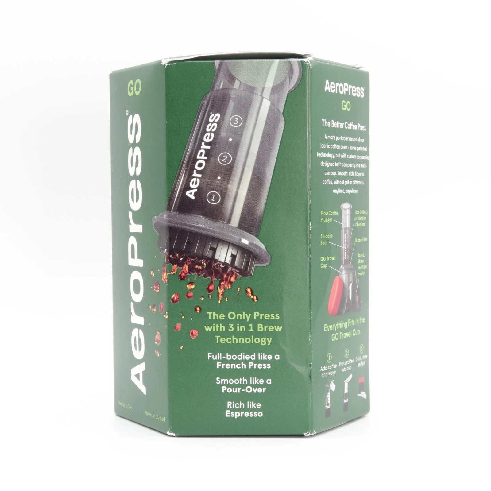 AeroPress Go Portable Travel Press Coffee Espresso Maker Kit Hiking Camping