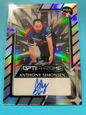 2025 Leaf Eclectric PBA Optichrome Autograph Anthony Simonsen #O-AS1 7/10 Auto