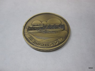Single | Military Challenge Coin ''USS KITTY HAWK - CV-63'' '' USS KITTY HAWK''