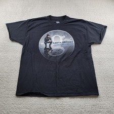 Hanes Shirt Mens XL Black Garth Brooks World Tour 2014-15 Concert Graphic Tee