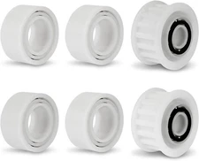 Automatic Robotic Pool Cleaner Replacement Parts, Guide Wheels 4 Pack White 