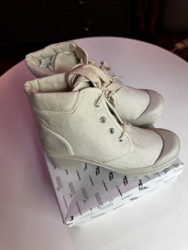 Chinese Laundry Canvas Ankle Chunky Lug Sole Boot 7.5 Women’s