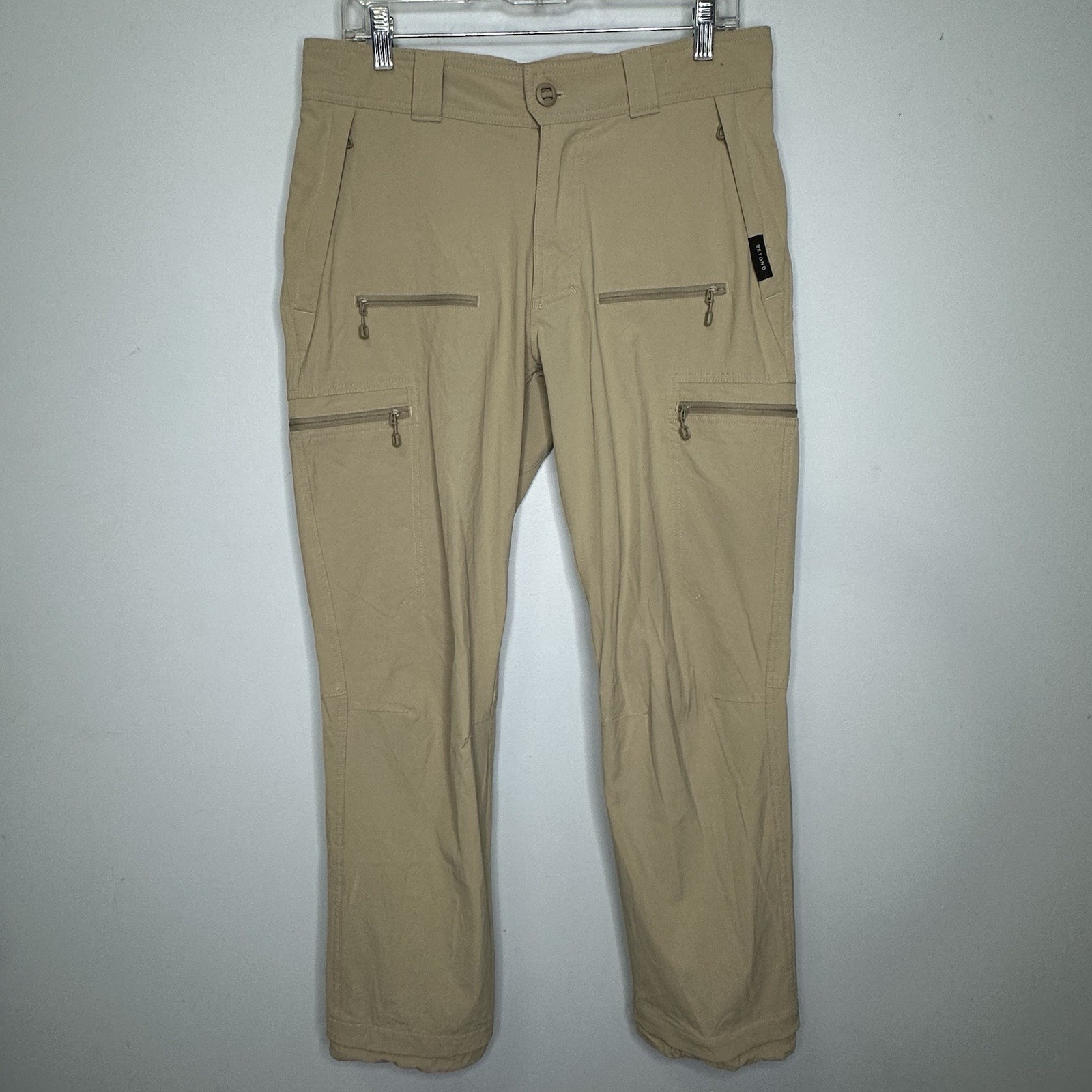 Beyond Clothing Systems Men’s Beige Velox Softshell Pants Size 32 Short