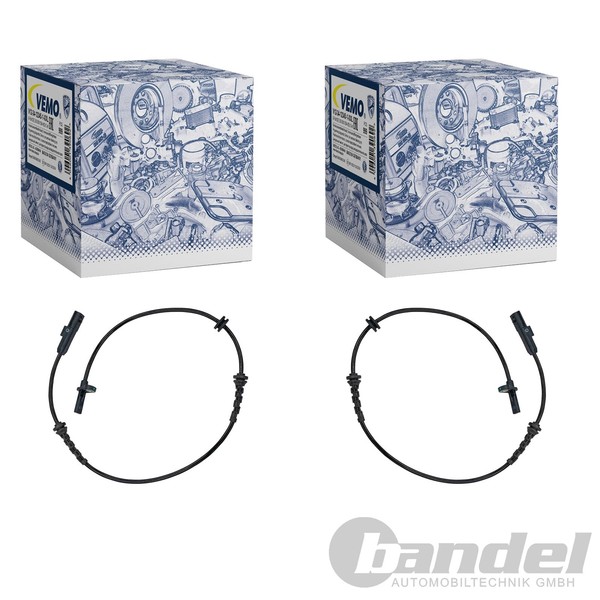 2X Vemo ABS-SENSOR Raddrehzahl Vorne Links+Rechts Passend FüR Renault Clio-image