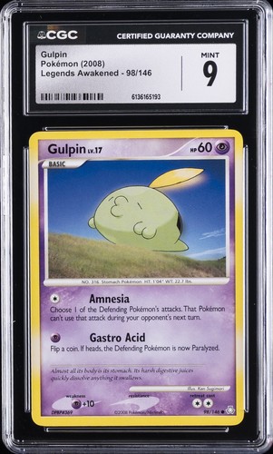 Gulpin graded CGC 9 for sale on eBay