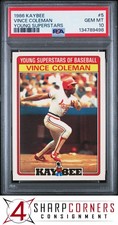 1986 KAYBEE YOUNG SUPERSTARS #5 VINCE COLEMAN RC CARDINALS PSA 10