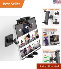 360  Adjustable Tablet Wall Mount - Sturdy Metal Base for 4.7-12.9" Devices