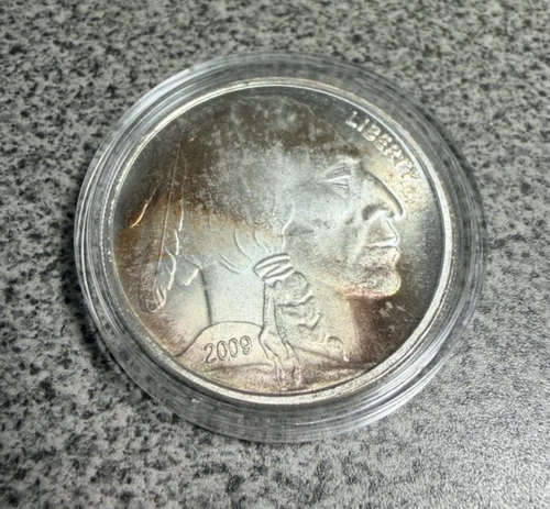 2009 1 TROY OZ .999 SILVER INDIAN HEAD BUFFALO ROUND – TONED BULLION