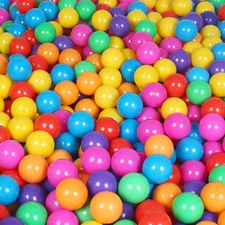 100 Pack Balls for Ball Tent, BPA Free Colorful Plastic Balls Baby Play Balls fo