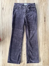 PILCRO Anthropologie The Yaya Mid-Rise Corduroy Crop Brown Pants Women  s size 27